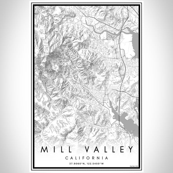 Mill Valley - California Classic Map Print