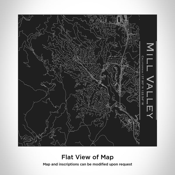 Mill Valley - California Map Tumbler in Matte Black