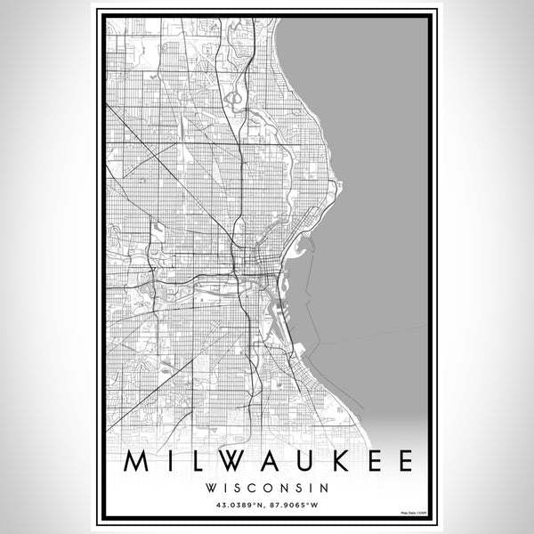 Milwaukee - Wisconsin Classic Map Print