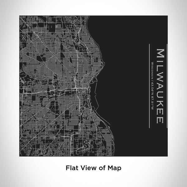 Milwaukee - Wisconsin Map Tumbler in Matte Black
