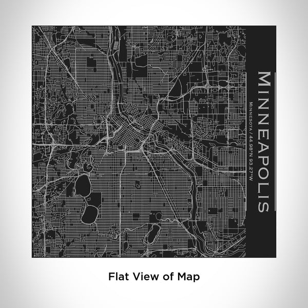Minneapolis - Minnesota Map Tumbler in Matte Black