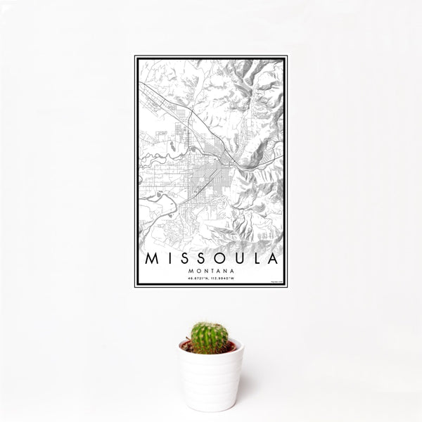 Missoula - Montana Classic Map Print