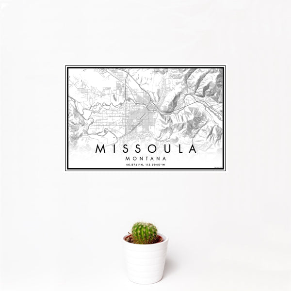 Missoula - Montana Classic Map Print