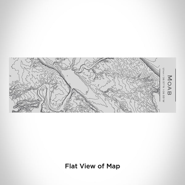 Rendered View of Moab Utah Map Engraving on 10oz Stainless Steel Insulated Cup with Sipping Lid