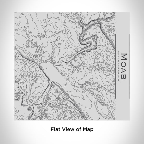 Rendered View of Moab Utah Map Engraving on 17oz Stainless Steel Insulated Tumbler