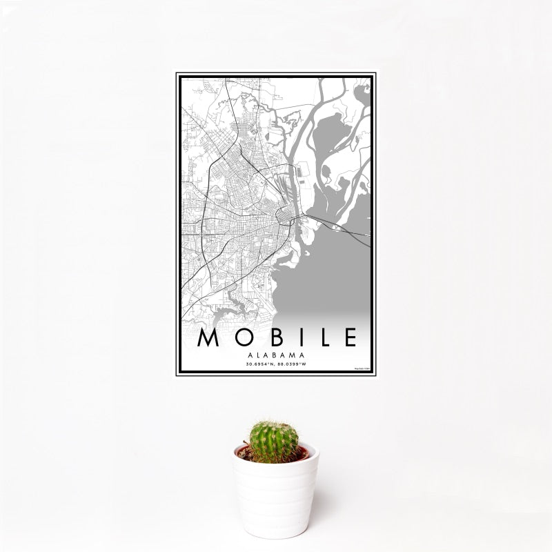 Mobile - Alabama Classic Map Print