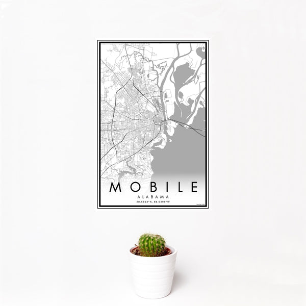Mobile - Alabama Classic Map Print