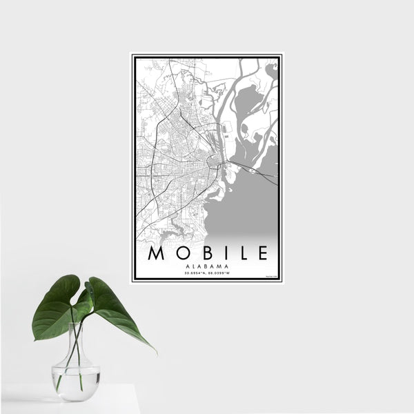 Mobile - Alabama Classic Map Print