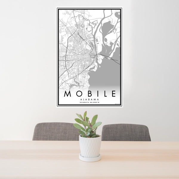 Mobile - Alabama Classic Map Print