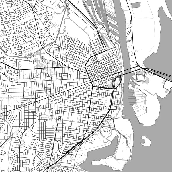 Mobile - Alabama Classic Map Print