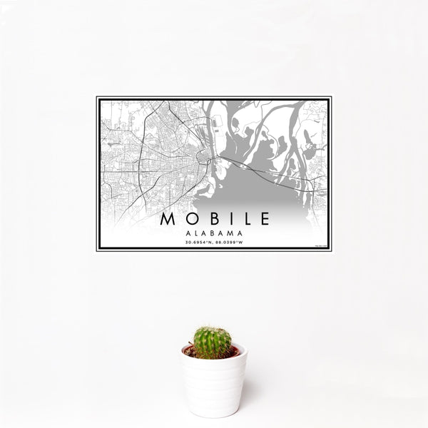Mobile - Alabama Classic Map Print