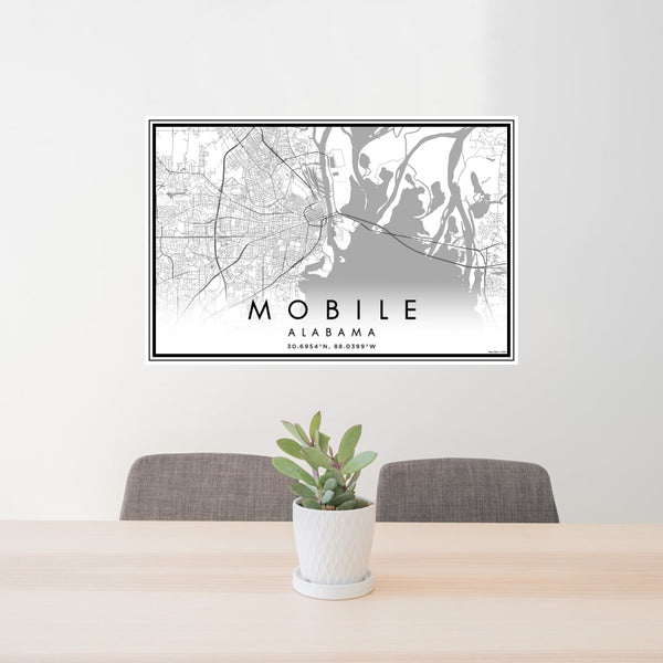 Mobile - Alabama Classic Map Print