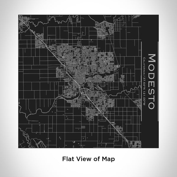 Modesto - California Map Tumbler in Matte Black