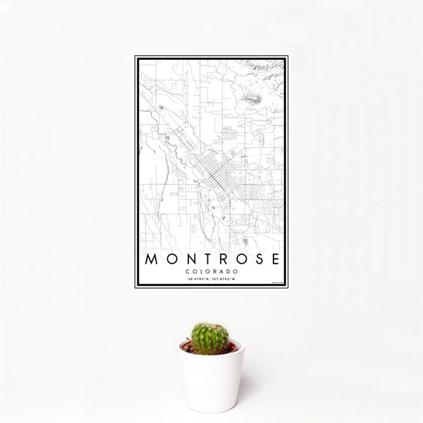 Montrose - Colorado Classic Map Print