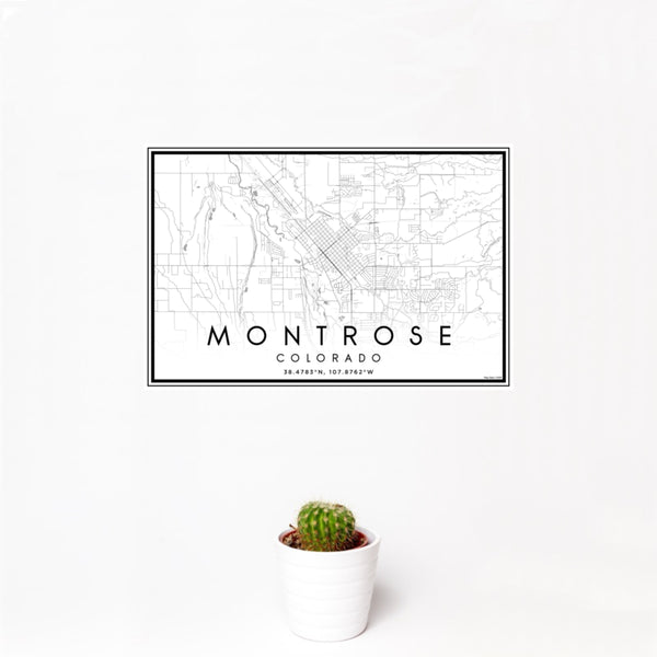 Montrose - Colorado Classic Map Print