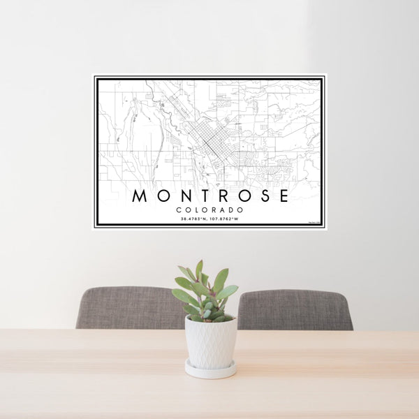 Montrose - Colorado Classic Map Print