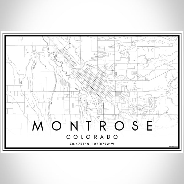 Montrose - Colorado Classic Map Print