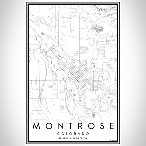 Montrose - Colorado Classic Map Print
