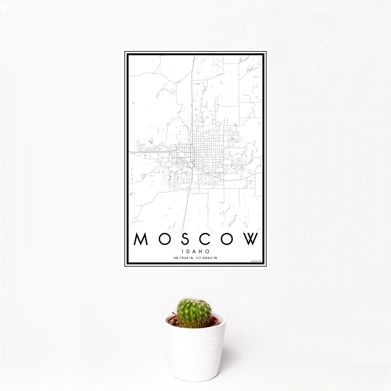 Moscow - Idaho Classic Map Print