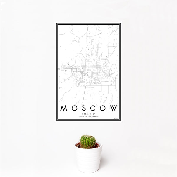 Moscow - Idaho Classic Map Print