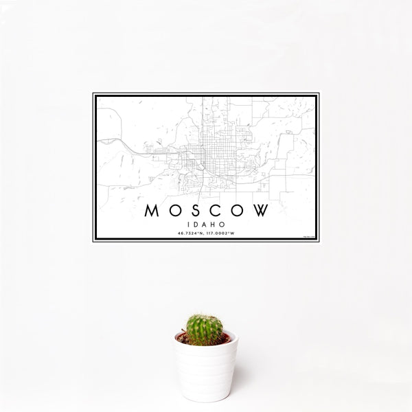 Moscow - Idaho Classic Map Print