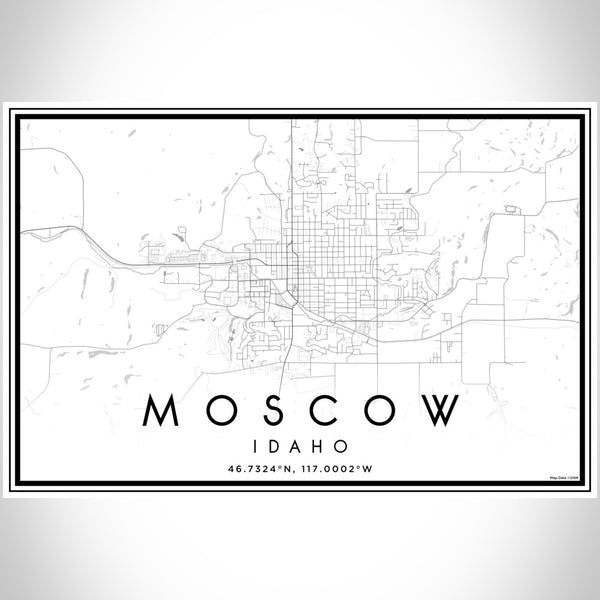 Moscow - Idaho Classic Map Print