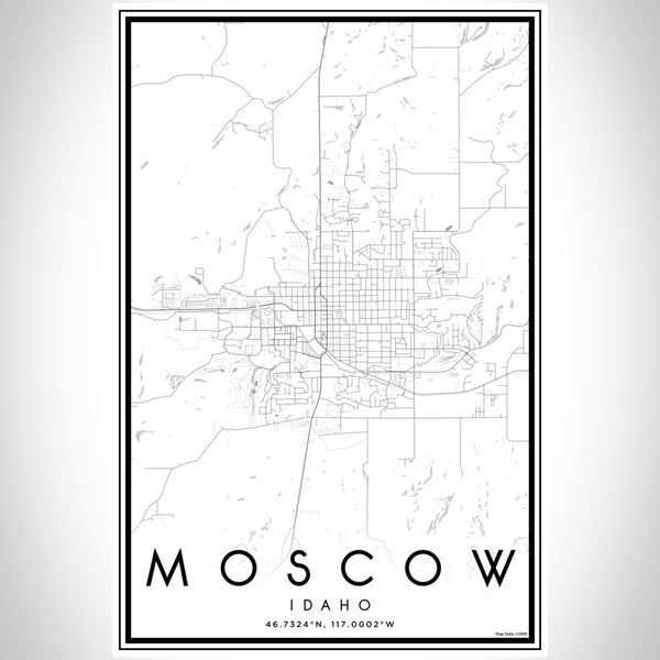 Moscow - Idaho Classic Map Print