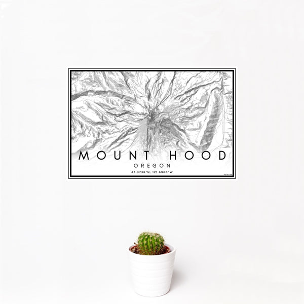Mount Hood - Oregon Classic Map Print