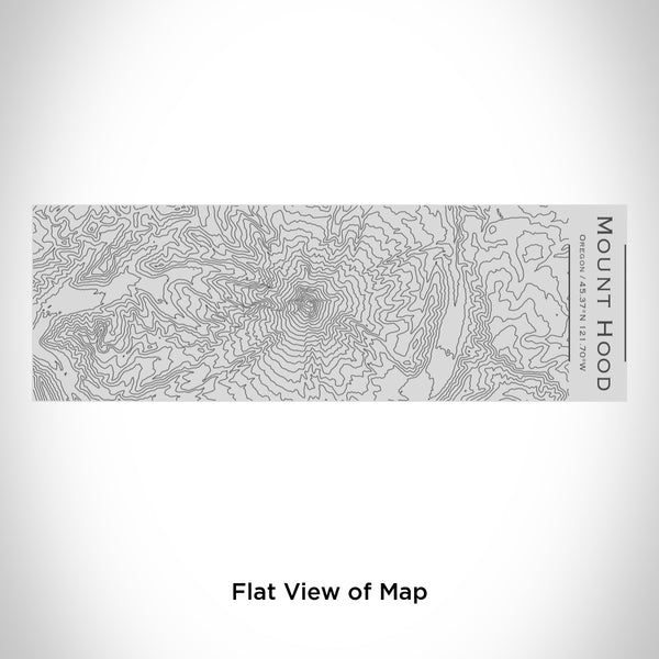 Rendered View of Mount Hood Oregon Map Engraving on 10oz Stainless Steel Insulated Cup with Sipping Lid