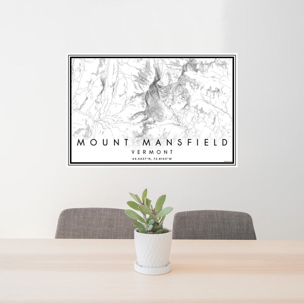 Mount Mansfield - Vermont Classic Map Print