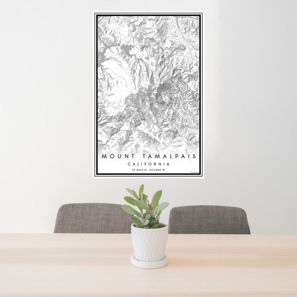Mount Tamalpais - California Classic Map Print