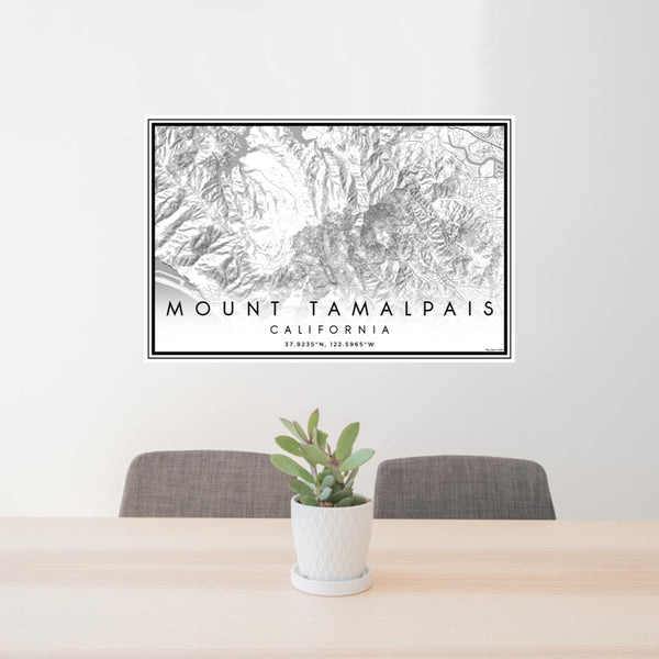 Mount Tamalpais - California Classic Map Print