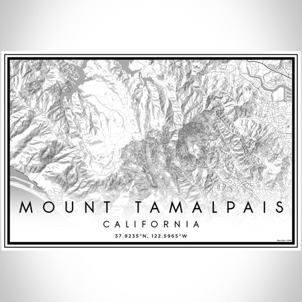 Mount Tamalpais - California Classic Map Print