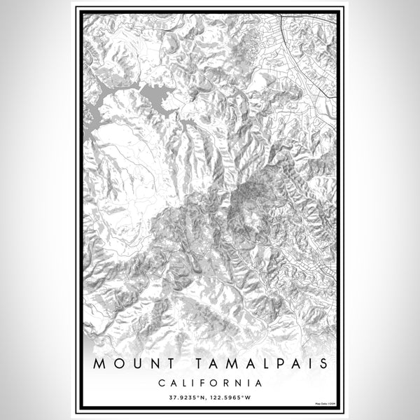 Mount Tamalpais - California Classic Map Print