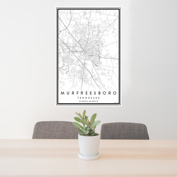Murfreesboro - Tennessee Classic Map Print