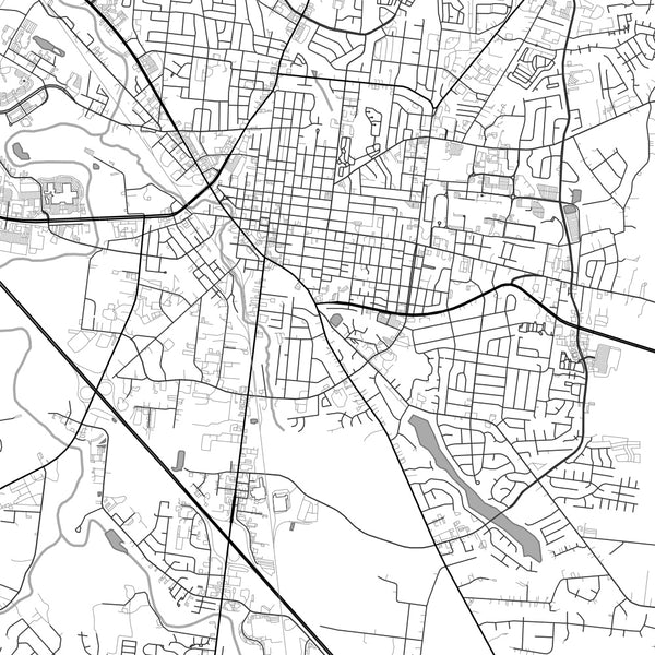 Murfreesboro - Tennessee Classic Map Print