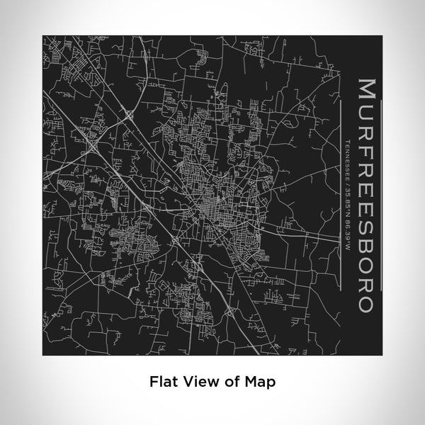 Murfreesboro - Tennessee Map Tumbler in Matte Black