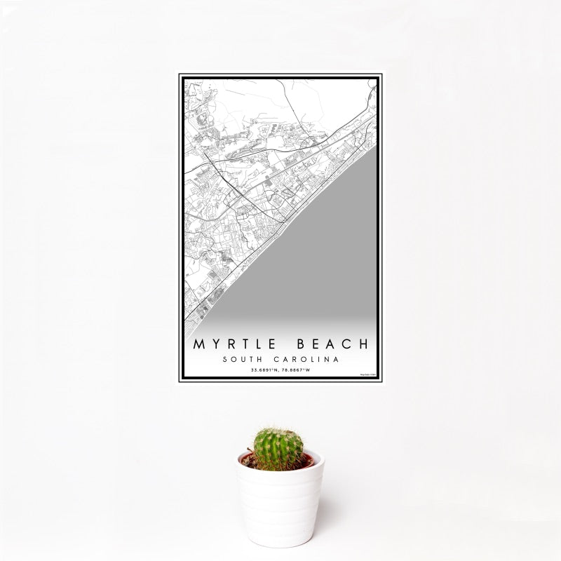 Myrtle Beach - South Carolina Classic Map Print