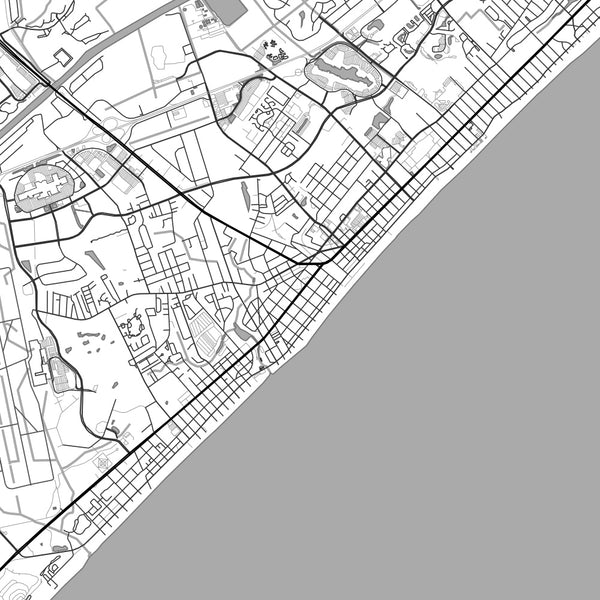 Myrtle Beach - South Carolina Classic Map Print