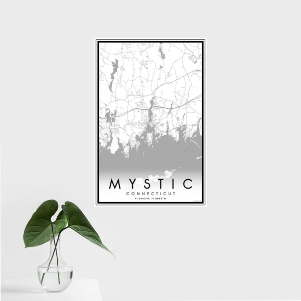 Mystic - Connecticut Classic Map Print