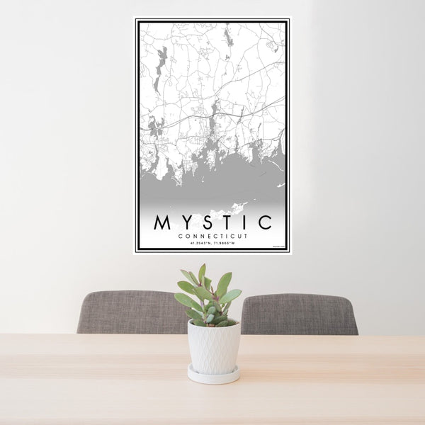 Mystic - Connecticut Classic Map Print