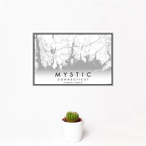Mystic - Connecticut Classic Map Print