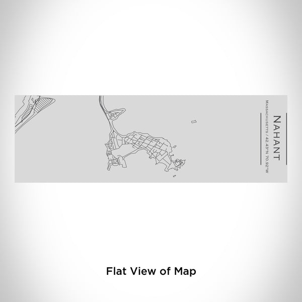 Rendered View of Nahant Massachusetts Map Engraving on 10oz Stainless Steel Insulated Cup with Sipping Lid
