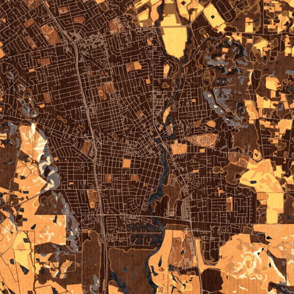 Napa - California Map Print in Ember