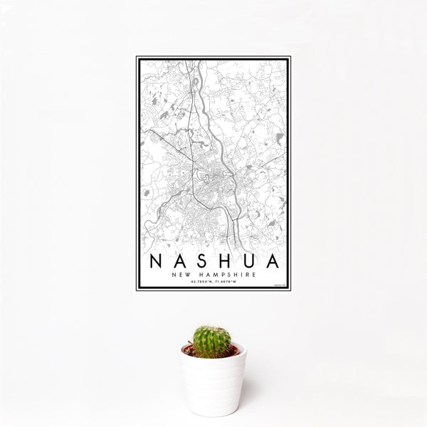 Nashua - New Hampshire Classic Map Print