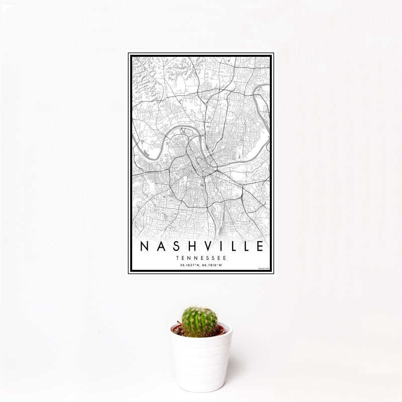 Nashville - Tennessee Classic Map Print