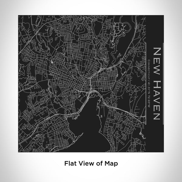 New Haven - Connecticut Map Tumbler in Matte Black
