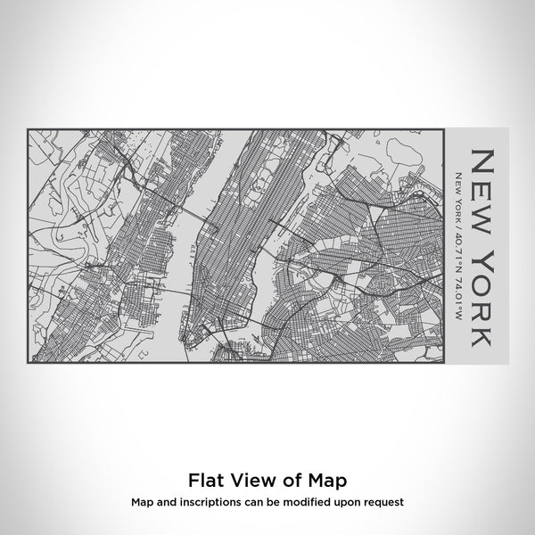 New York - New York Map Insulated Bottle