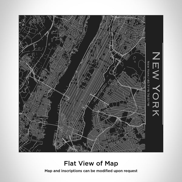 New York - New York Map Tumbler in Matte Black