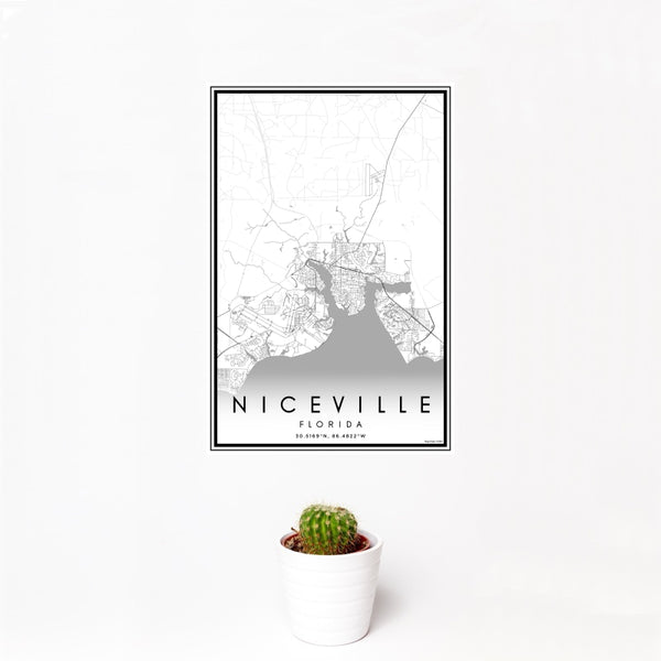 Niceville - Florida Classic Map Print